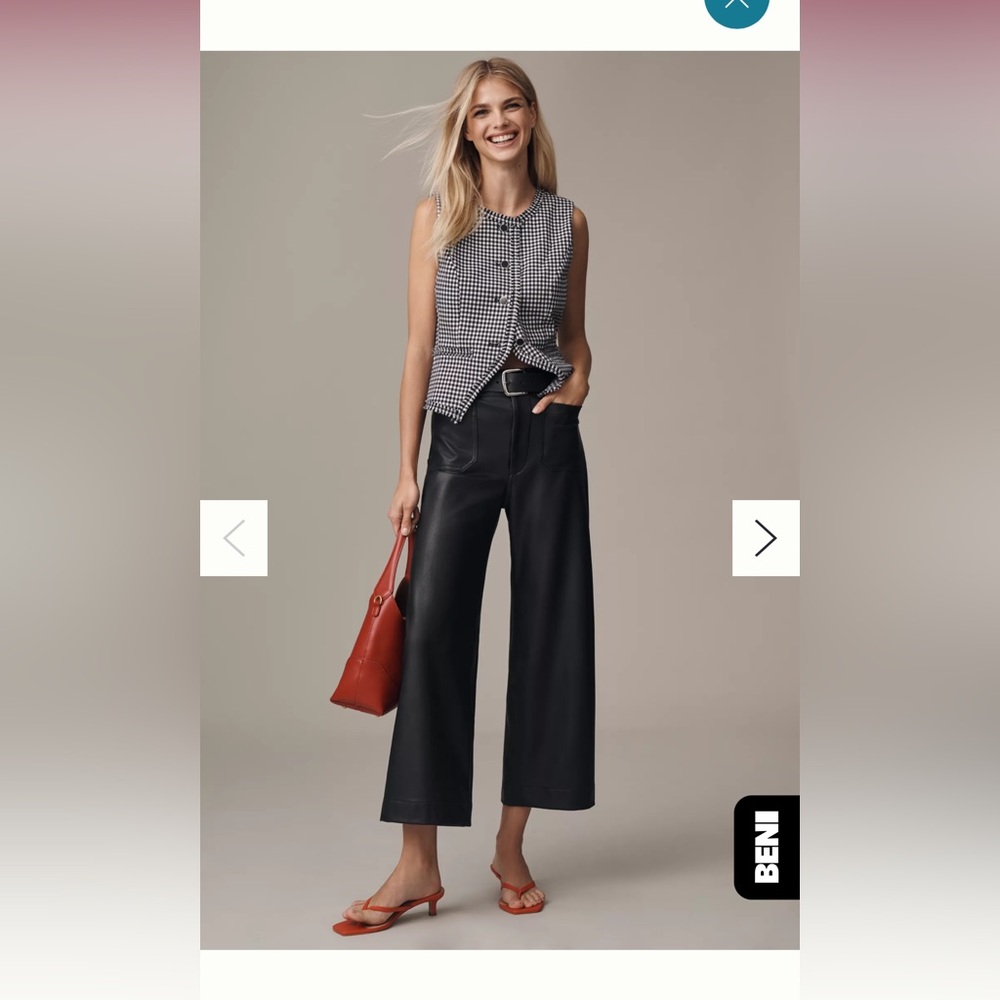 Maeve Colette Black Wide-Leg Pants